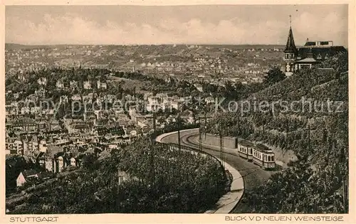 AK / Ansichtskarte Stuttgart Blick von der neuen Weinsteige Stuttgart