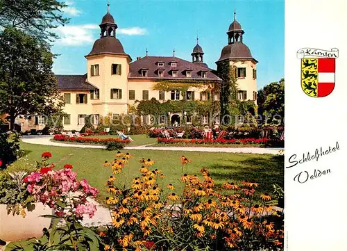 AK / Ansichtskarte Velden_Woerthersee Schlosshotel Park Wappen Velden Woerthersee