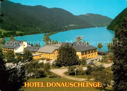 AK / Ansichtskarte Haibach_Donau Hotel Donauschlinge Landschaftspanorama Haibach Donau