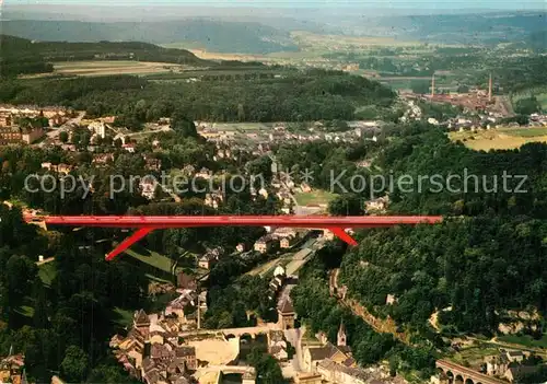 AK / Ansichtskarte Luxembourg_Luxemburg Pont Grande Duchesse Charlotte vue aerienne Luxembourg Luxemburg