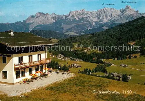 AK / Ansichtskarte St_Martin_Tennengebirge Buttermilchalm Gasthof Pension St_Martin_Tennengebirge