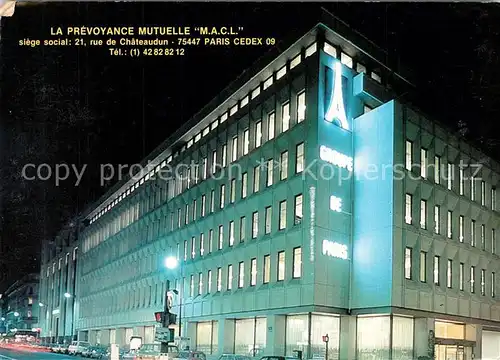 AK / Ansichtskarte Paris La Prevoyance Mutuelle M A C L Paris
