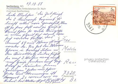 AK / Ansichtskarte Senftenberg_Niederlausitz Physikalisches Ambulatorium Nuhr Warmbad Senftenberg_Niederlausitz