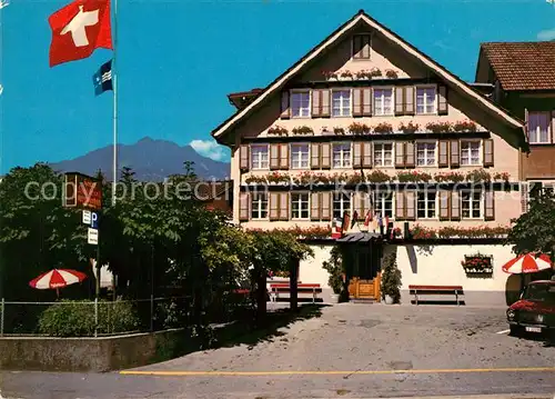 AK / Ansichtskarte Alpnach_Dorf Hotel Landgasthof Schluessel Alpnach Dorf