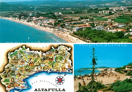 AK / Ansichtskarte Altafulla Fliegeraufnahme Strand Altafulla