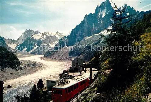 AK / Ansichtskarte Chamonix Chemin de fer du Montenvers Mer de Glace Grandes Jarasses Chamonix