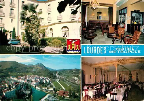 AK / Ansichtskarte Lourdes_Hautes_Pyrenees Hotel Metropole Lourdes_Hautes_Pyrenees
