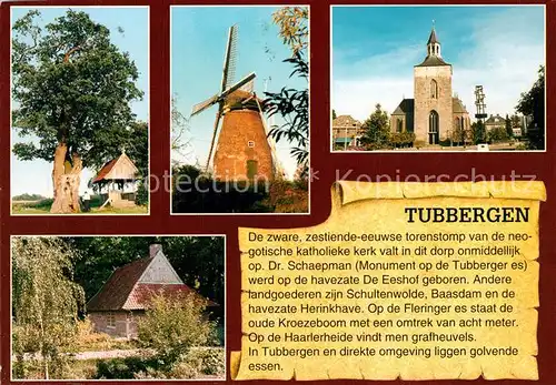 AK / Ansichtskarte Tubbergen Muehle Kirche Chronik Tubbergen
