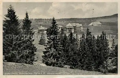 AK / Ansichtskarte Freiburg_Breisgau Hotel Halde Schauinsland Freiburg Breisgau