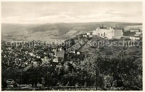 AK / Ansichtskarte Kulmbach Panorama mit Schloss Kulmbach