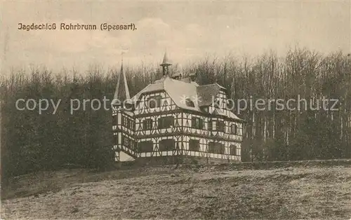 AK / Ansichtskarte Spessart_Region Jagdschloss Rohrbrunn Spessart Region