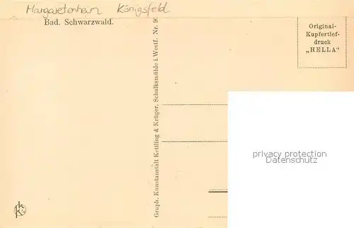 AK / Ansichtskarte Koenigsfeld_Schwarzwald Margaretenheim Speise und Arbeitssaal Koenigsfeld Schwarzwald