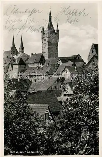 AK / Ansichtskarte Bad_Wimpfen Schlossturm Bad_Wimpfen