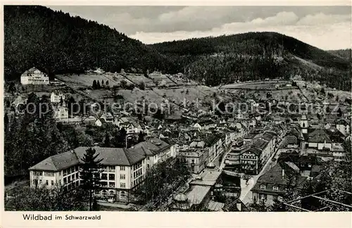 AK / Ansichtskarte Wildbad_Schwarzwald Panorama Wildbad_Schwarzwald