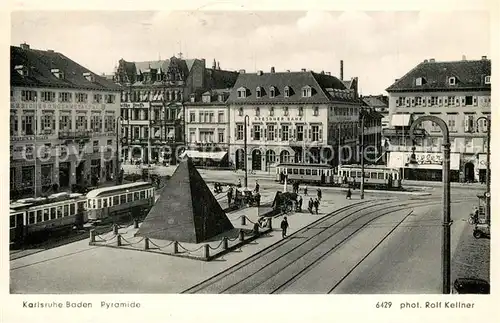 AK / Ansichtskarte Karlsruhe_Baden Pyramide Karlsruhe_Baden