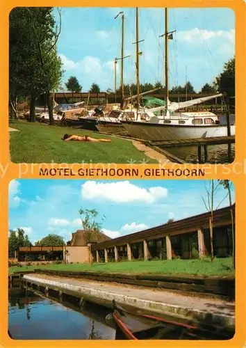 AK / Ansichtskarte Giethoorn Motel Giethoorn Seglerhafen Giethoorn