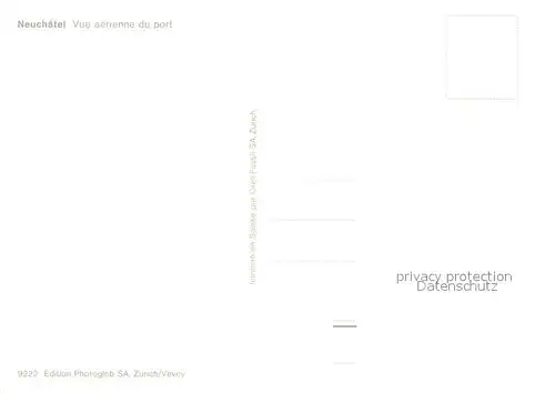 AK / Ansichtskarte Neuchatel_NE Vue aerienne du port Neuchatel NE
