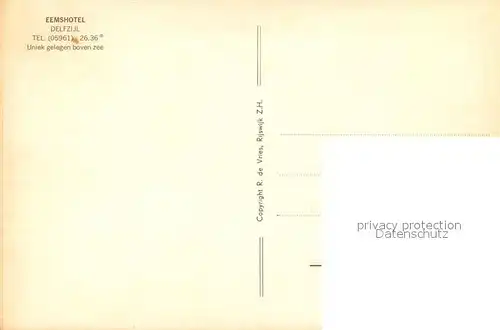 AK / Ansichtskarte Delfzijl Eemshotel Restaurant Delfzijl