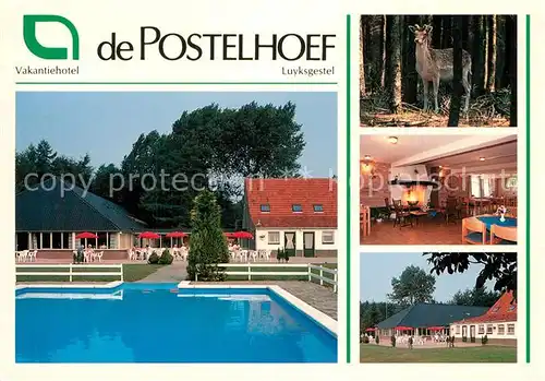 AK / Ansichtskarte Luyksgestel De Postelhoef Vakantiehotel Hotel Restaurant Swimming Pool Wild Luyksgestel
