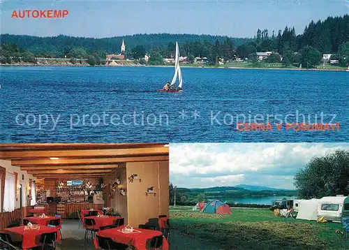AK / Ansichtskarte Cerna_v_Posumavi Autokemp Jihocesk autoklub Autokempink Segeln Cerna_v_Posumavi