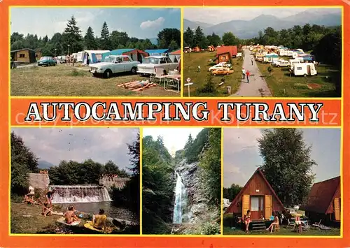 AK / Ansichtskarte Turany Autocamping Turany Wasserfall Ferienhaeuser Turany