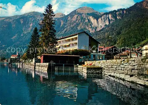AK / Ansichtskarte Brienz_Brienzersee Hotel Baeren am See Alpen Brienz Brienzersee