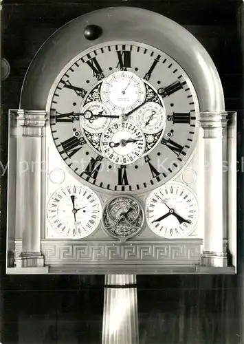 AK / Ansichtskarte Uhren Kunstuhr Hermann Goertz Ingenieurschule Glash?tte Sachsen 