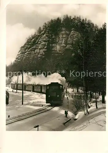 AK / Ansichtskarte Lokomotive Schmalspurbahn Oybin  