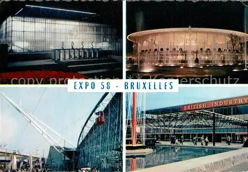 AK / Ansichtskarte Exposition_Universelle_Bruxelles_1958 Pavillons URSS USA France Grande Bretagne 