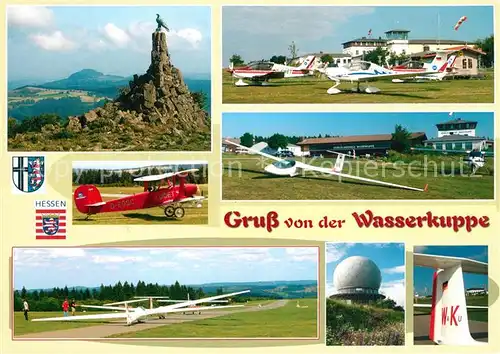 AK / Ansichtskarte Segelflug Wasserkuppe Rh?n Fliegerdenkmal  