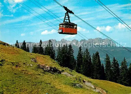 AK / Ansichtskarte Seilbahn Hahnenkammbahn Wilder Kaiser Kitzb?hel Seilbahn