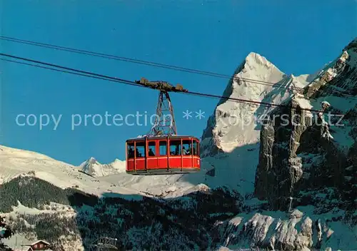 AK / Ansichtskarte Seilbahn Schilthornbahn M?rren Eigernordwand Eiger  Seilbahn