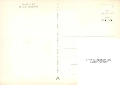 AK / Ansichtskarte St_Pauli Reeperbahn  St_Pauli