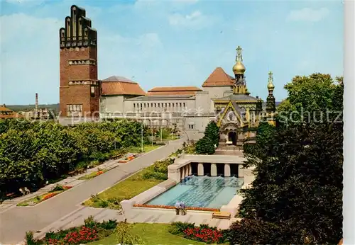 AK / Ansichtskarte Russische_Kapelle_Kirche Darmstadt K?nstlerkolonie Hochzeitsturm 