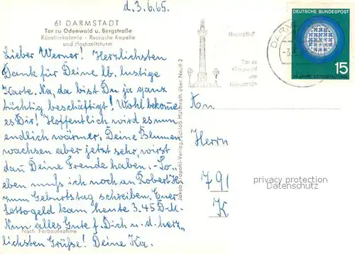 AK / Ansichtskarte Russische_Kapelle_Kirche Darmstadt K?nstlerkolonie Hochzeitsturm 