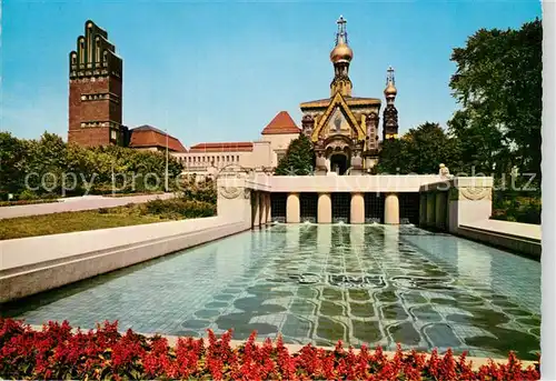 AK / Ansichtskarte Russische_Kapelle_Kirche Darmstadt Hochzeitsturm 