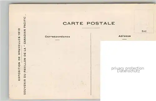 AK / Ansichtskarte Exposition_Universelle_Bruxelles_1910 Pavillon de la Canadian Pacific  