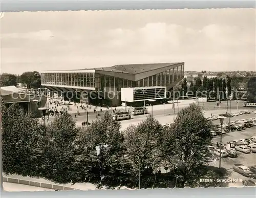 AK / Ansichtskarte Strassenbahn Essen Gruga Halle 