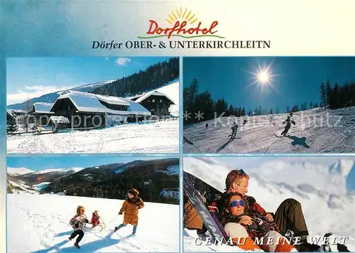AK / Ansichtskarte Villach_Kaernten Dorfhotel Ober Unterkirchleitn Winter Villach_Kaernten