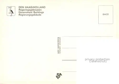 AK / Ansichtskarte Den_Haag Fliegeraufnahme Regeringsgebouwen Governmen Buildings Den_Haag