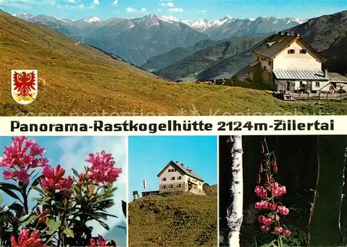 AK / Ansichtskarte Hippach_Ramsberg_Zillertal Rastkogelhuette Panorama 