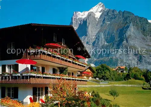 AK / Ansichtskarte Grindelwald Wetterhorn Ferienhaus Im Klusi Grindelwald