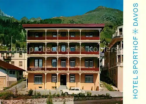 AK / Ansichtskarte Davos_GR Hotel Sporthof Davos_GR