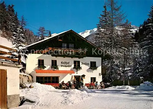 AK / Ansichtskarte Niederthai_Umhausen_Tirol Gasthof Stuibenfall Winter Niederthai_Umhausen_Tirol