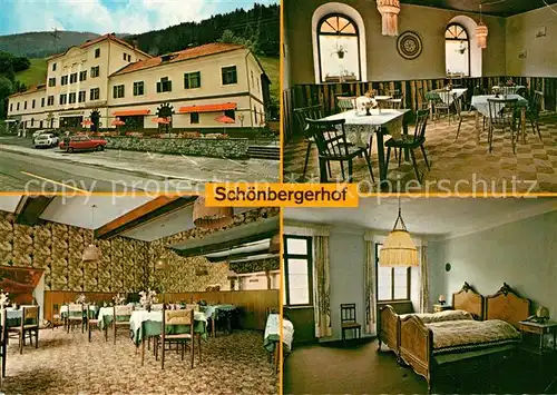 AK / Ansichtskarte Schoenberg_Stubaital Hotel Restaurant Schoenbergerhof Schoenberg_Stubaital