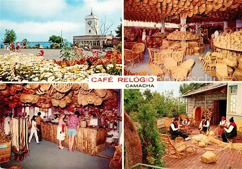 AK / Ansichtskarte Camacha Cafe Relogio Korbflechter Camacha