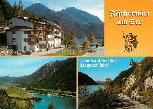AK / Ansichtskarte Achenkirch Fischerwirt am See Alpenpanorama Achenkirch