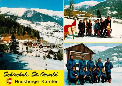 AK / Ansichtskarte Bad_Kleinkirchheim_Kaernten Schischule St Oswald Nockberge Bad_Kleinkirchheim