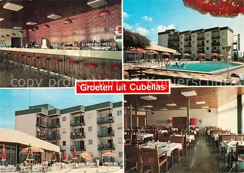 AK / Ansichtskarte Cubellas Linga sin Nombre Hotel Restaurant Piscina Cubellas