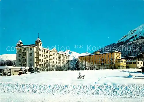 AK / Ansichtskarte St_Moritz_GR Engadiner Kantoreihaus Laudinella Hotel St_Moritz_GR